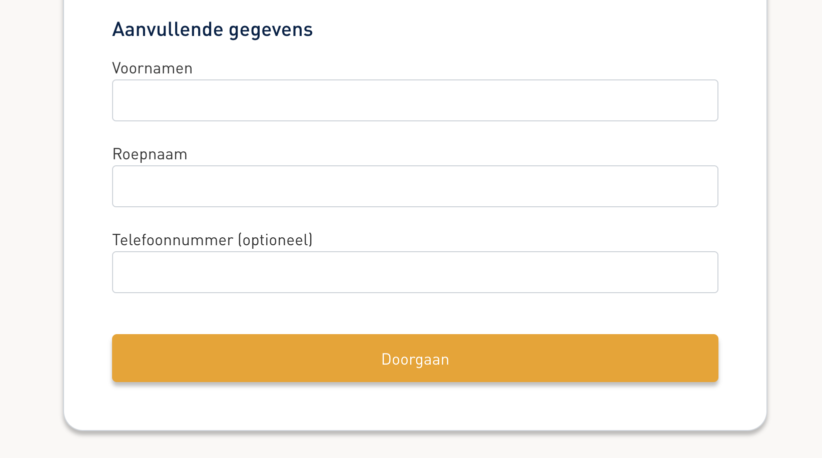Gegevens bevestigen